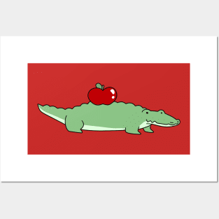 Apple Crocodile Posters and Art